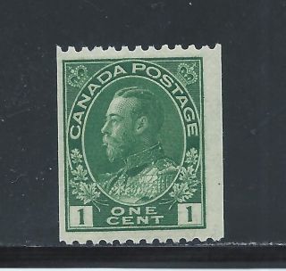 King George V Admiral 1 Cent Coil Perf.  12 Horiz.  131 Nh photo