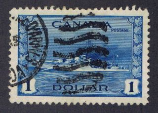 Canada 262 (1) 1942 $1.  00 Deep Blue Destroyer Cv$11.  00 photo