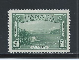 1938 Pictorial Issue 50 Cents Vancouver Harbour 244 Mh photo