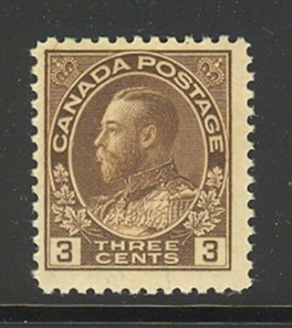 Canada 108,  1918 3c King George V - Admiral Issue,  Nh photo