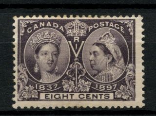 Canada 1897 Sg 130 8c Slate Violet Qv Jubilee Issue Mh A37530 photo