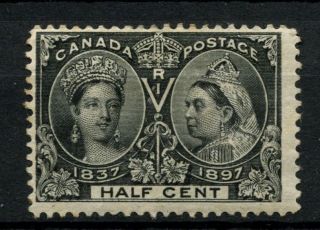 Canada 1897 Sg 121,  1/2c Black Qv Jubilee Issue Mh A37524 photo