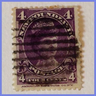 Foundland Circa 1897 - 1901 : - 4 Cents Violet Fine As Per Scans photo