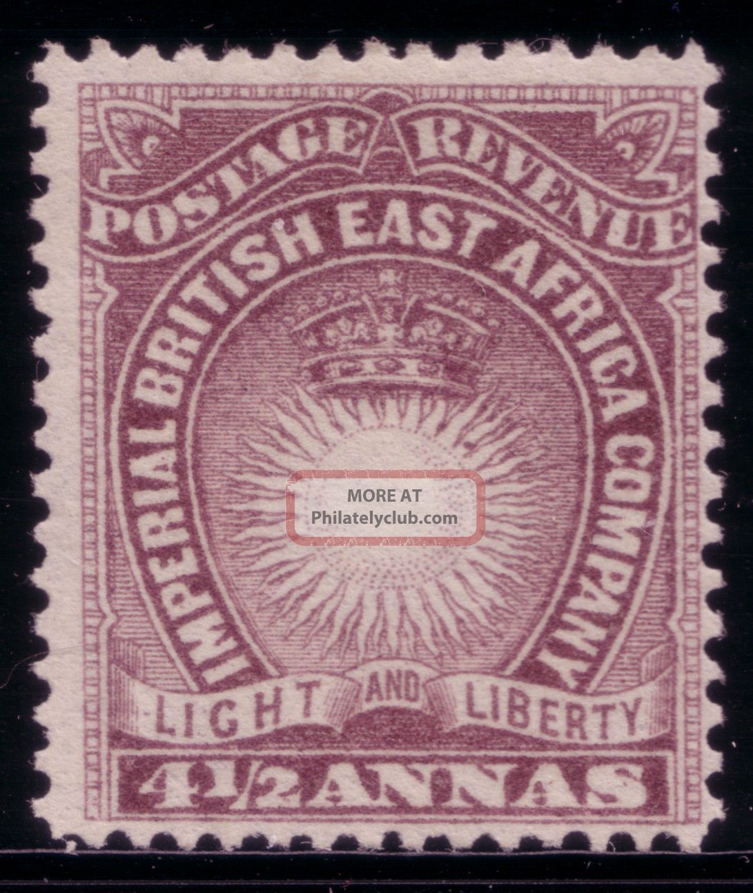 British East Africa,  1890 Mh,  Sg 11 4½a Dull Violet H.  R. British Colonies & Territories photo