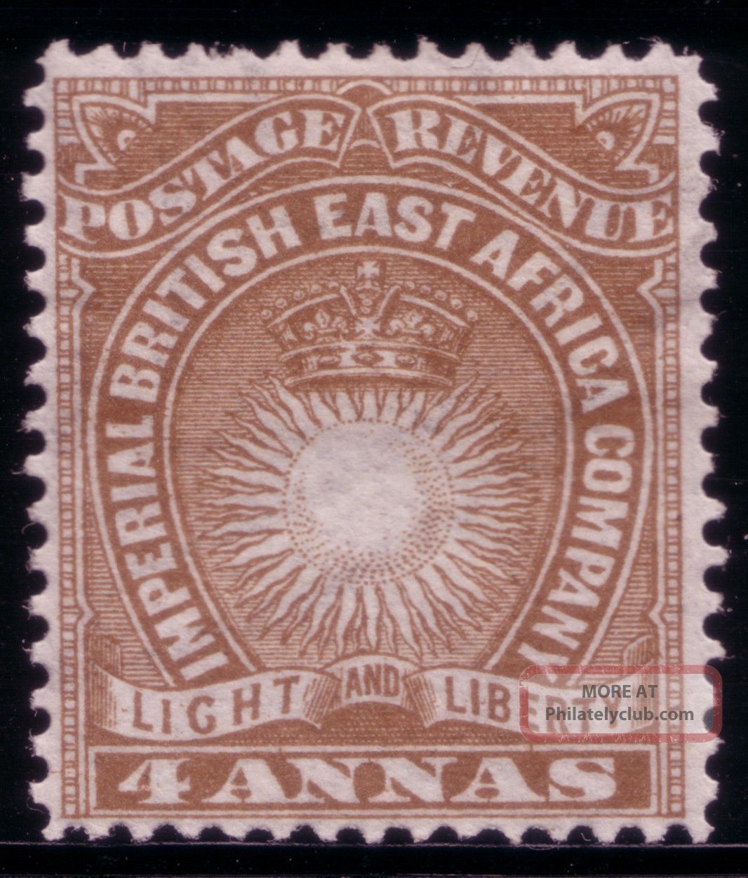 British East Africa,  1890 Mh,  Sg 10 4a Yellow Brown H.  R.  Well Centered British Colonies & Territories photo