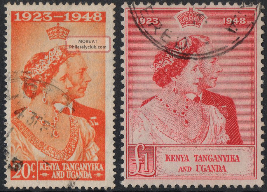Kut Sg 157 - 8 1948 Royal Silver Wedding Pair. British Colonies & Territories photo