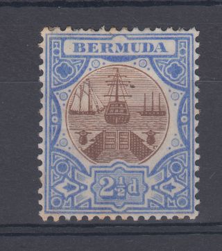 1906 Bermuda M/m Dry Dock 2.  5d Stamp (sg 40) photo