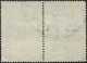India Notarial Stamp 2 Rupees Uh Horizontal Pair Postage British Colonies & Territories photo 1