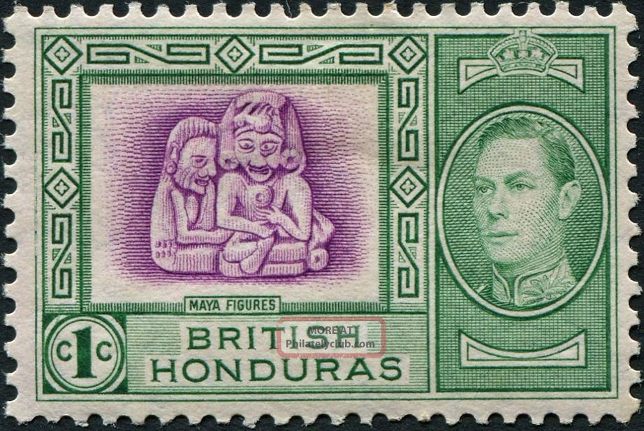 British Honduras 1938 (kgvi) 1c Bright Magenta And Green Sg150 Cv £0.  70 Mh British Colonies & Territories photo