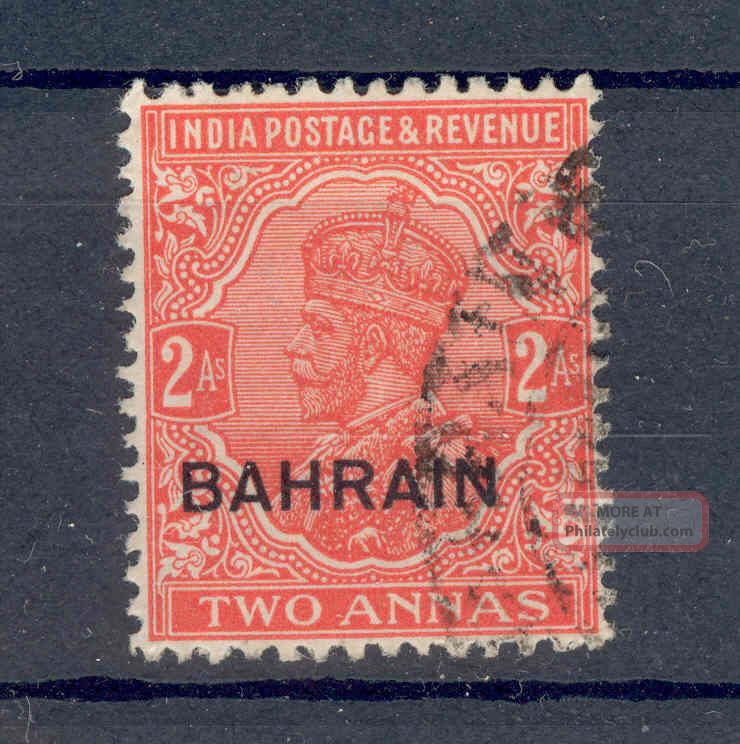 Bahrain Kgv 1933 - 37 2a Vermilion Sg6w Fine British Colonies & Territories photo