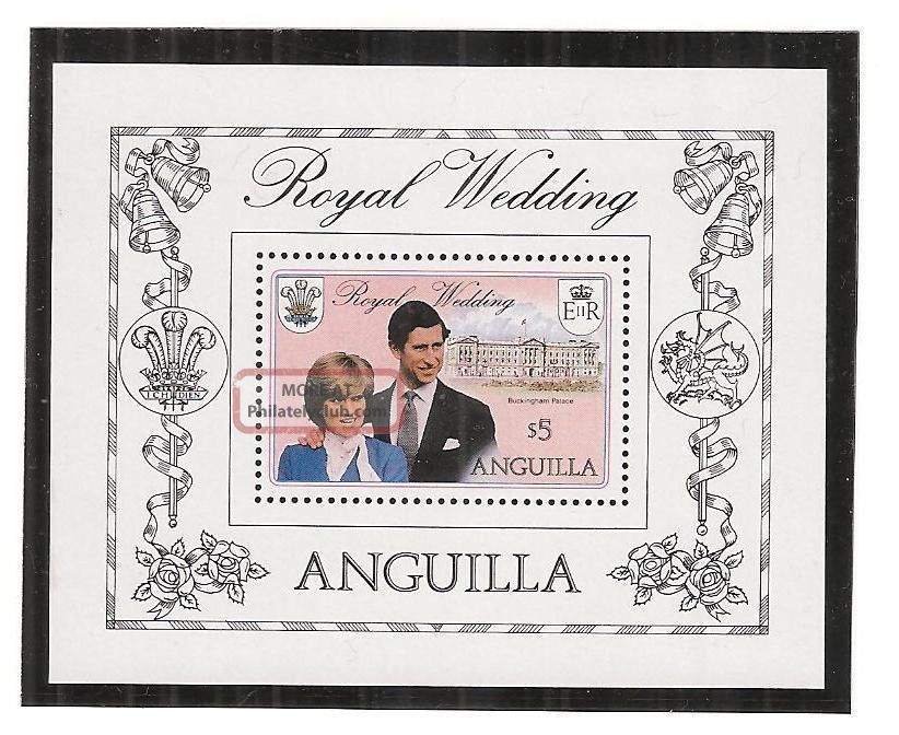 (53216) Princess Diana Wedding - Souvenir Sheet Anguilla - 1981 - U/m British Colonies & Territories photo