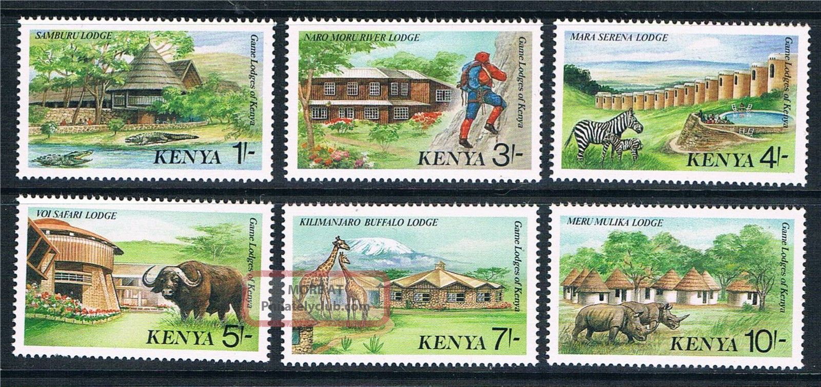 Kenya 1988 Game Lodges Sg 451/6 British Colonies & Territories photo