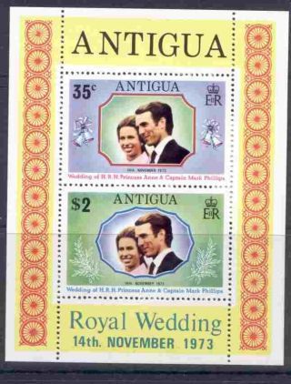 Antigua 322a Princess Anne,  Mark Phillips Wedding photo