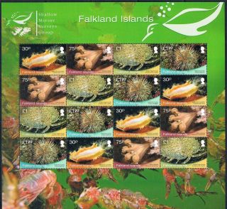 Falkland Is 2013 Shallow Marine Survey Jt.  Iss.  16v Sheet photo