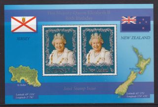 Jersey 2006 Queen ' S 80th Birthday High Value M/sheet Unmounted photo