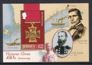 Jersey 2006 150th Anniversary Of The Victoria Cross M/sheet U/mint photo