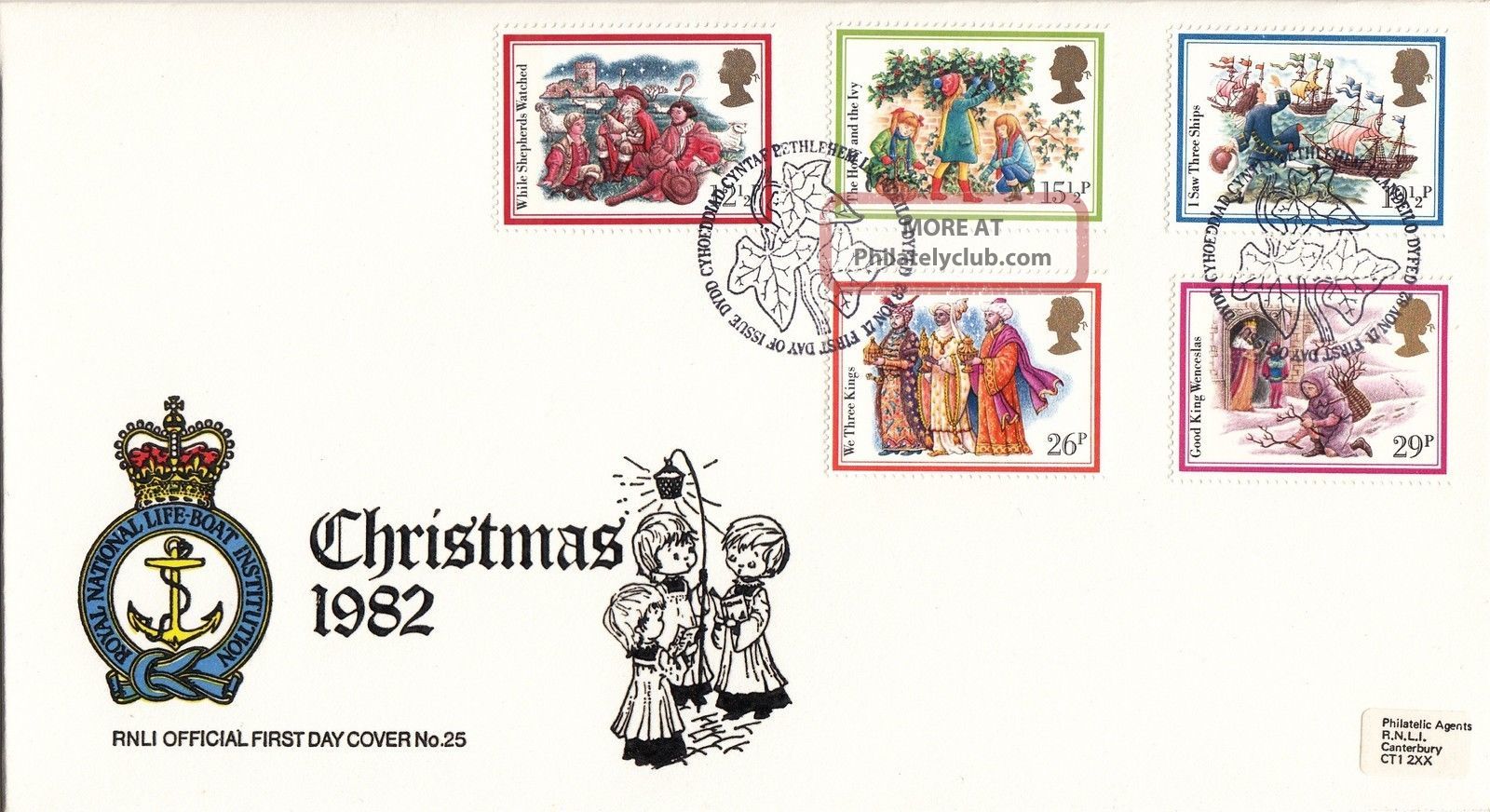 (28766) Gb Rnli Fdc Christmas - Bethlehem 17 November 1982 1971-Now photo