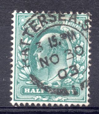 Gb = Postmark - E7,  `battersea S.  O.  (1) ` Thick Arcs 1903 photo