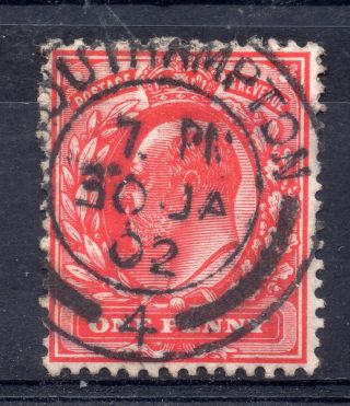 Gb = Postmark - E7,  `southampton (4) ` Thick Arcs 1902 photo