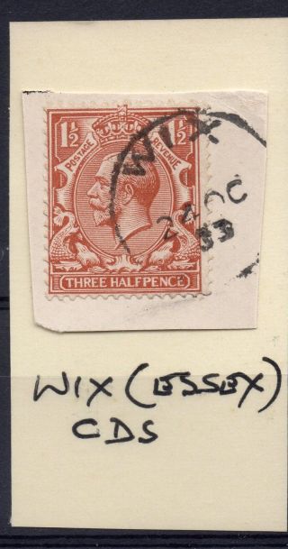 Gb = Postmark - G5 Era,  `wix` Essex Village (1933) Single Ring.  Scarce. photo