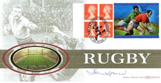 1 October 1999 Rugby Label Benham Blcs First Day Cover Signed John Spencer (a) photo