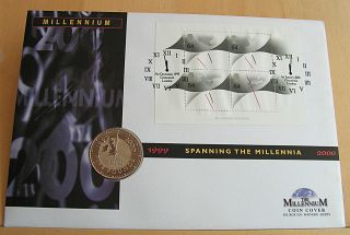 2000 Spanning The Millennia Anno Domini £5 Coin Cover photo