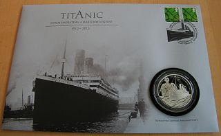 Titanic Centenary 2012 Silver Proof £5 Coin Cover Royal Pnc 0717 New+coa photo