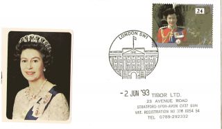 2 June 1993 40th Anniversary Of The Coronation Cover Palace London Sw1 Shs (a) photo