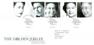6 February 2002 Golden Jubilee Royal Mail First Day Cover Windsor Shs photo