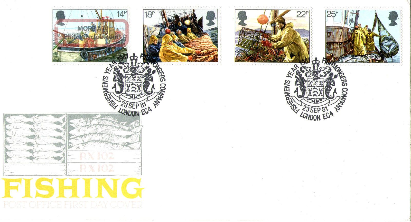 23 September 1981 Fishing Post Office First Day Cover Fishermans Company Shs Animal Kingdom photo