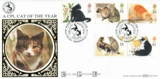 17 January 1995 Cats Benham Blcs 101 First Day Cover Better Hollywood Shs photo