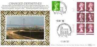 8 June 1993 1p Definitive Value In Cylinder Block 6 Benham D203 Fdc Windsor Shsa photo