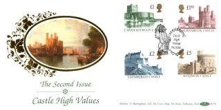 24 March 1992 All 4 High Value Definitive Values Benham D176 Fdc Caernarfon Shs photo