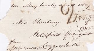Andrew Spottiswoode M.  P.  Signed Postal Front: The King ' S Printer (1827) photo