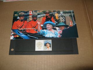 Iom Isle Of Man Presentation Pack Queen Mother 90 photo