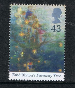 Enid Blyton ' S Faraway Tree Illustrated On 1997 British Centenary Stamp - Nh photo