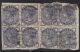 Gb 1883 ½d Blue Sg187 X 8 On Small Piece Perfin With ' Un / Co ' Ref:y754 Victoria photo 1