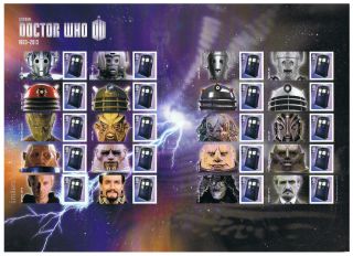 Doctor Who Generic Sheet (2013) - Nh Daleks,  Cyberman,  The Master Etc photo