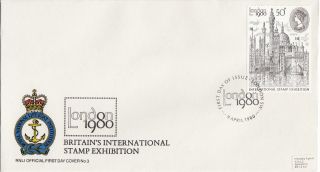 (28796) Gb Rnli Fdc London Stamp Exhibition - London Sw 9 April 1980 photo