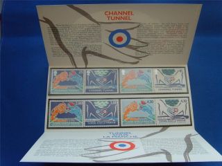 1994 Channel Tunnel Great Britain And France Stamp Presentation Pack Timbre photo