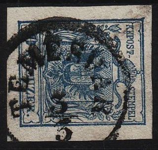 Austria 1850 9kr,  Stamp,  Hp,  Type Iii.  TemesvÁr Canc. photo