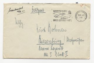 Germany 1941 Wuppertal Elberfeld Cover+letter photo