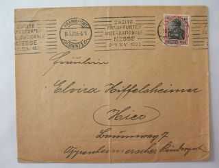 German 1920 Stamped Envelope To The Oppenheimer Kindergarten photo