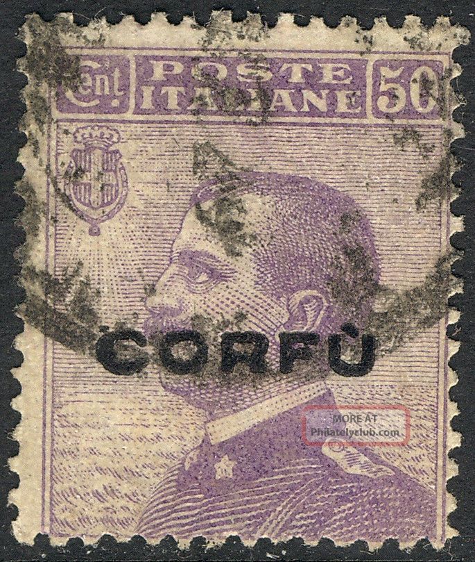 1923 Corfu,  Italian Occupation,  N6, ,  Very Good,  Scott Cv $13.  00 Europe photo