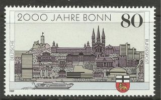 Germany.  1989.  2000th Anniverasry Of Bonn Commemorative.  Sg: 2262. . photo