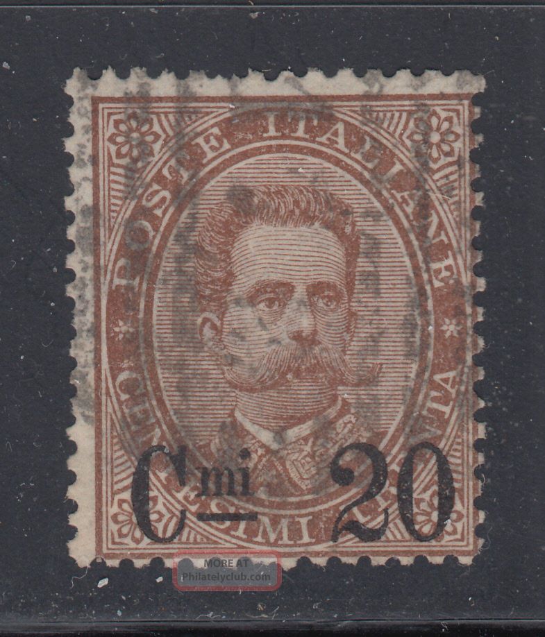 Italy 65 1890 King Humbert I 20c Surcharge On 30c Brown Europe photo