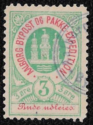 + 1885 Aalborg Nordjylland Denmark Castle Towers 3o Local Bypost City - Post photo