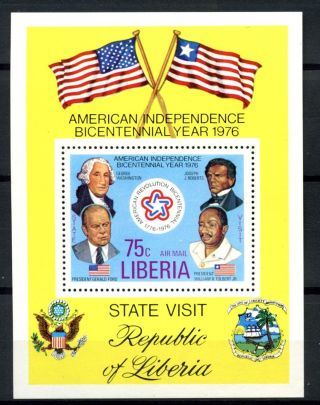 Liberia 1976 Sg Ms1299 American Revolution M/s A32526 photo