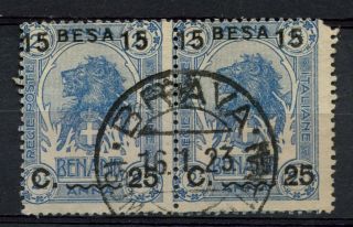 Somalia 1922 Sg 26 15b On 25c On 2.  5a Elephant Pair A41901 photo