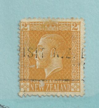 9290 - Zealand - 1916 Sc 147 King George V Scv $35.  00 photo